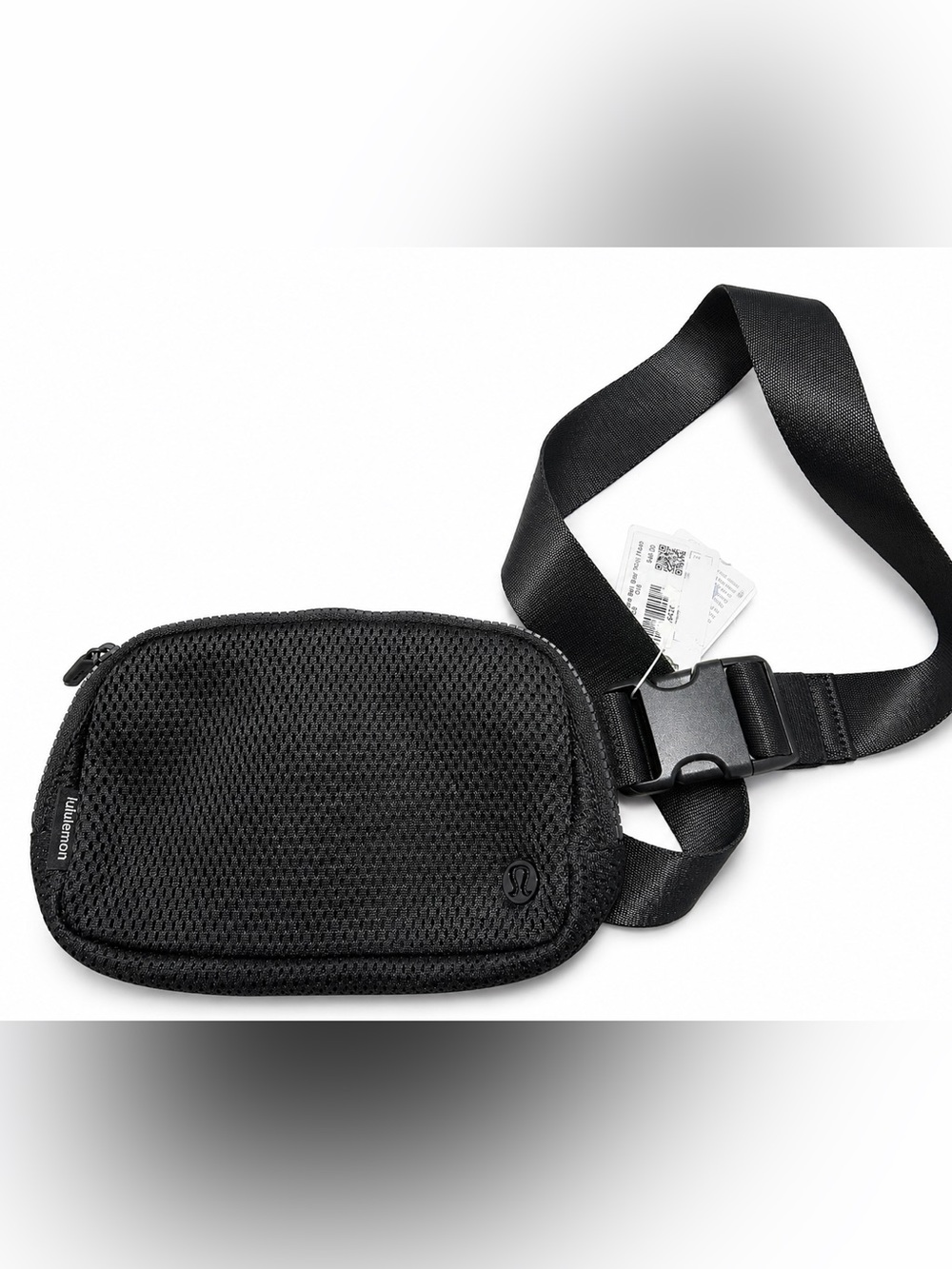 lululemon athletica Black Mesh Sling Belt Bag